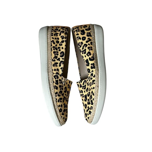 Trotters Accent Shoes Sneakers Leopard Leather Women's Size 9.5 Slip On - Picture 6 of 11